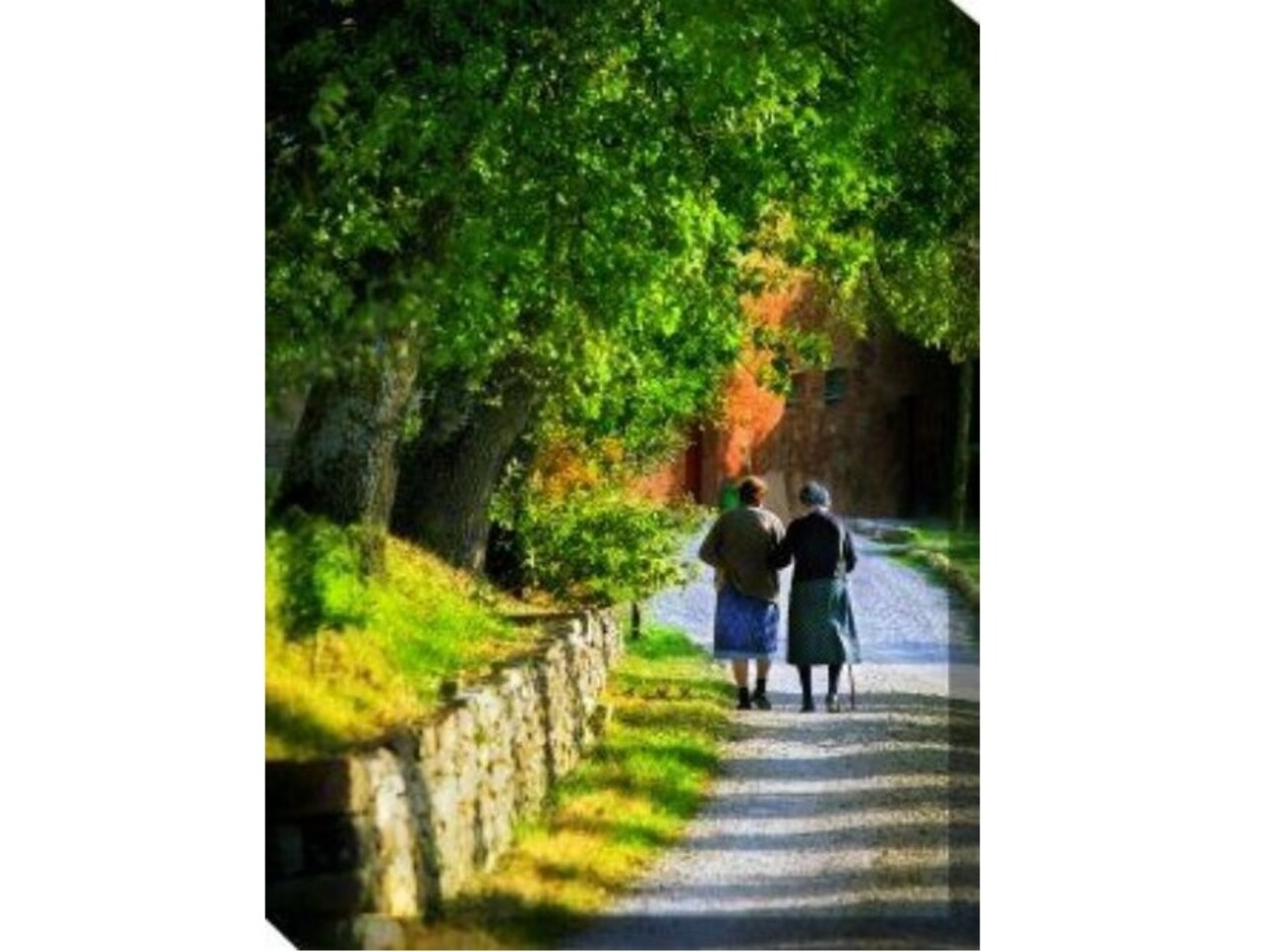 Outdoor Living and Style Green and Yellow Descendants Outdoor Canvas Rectangular Wall Art Decor 40" x 30"